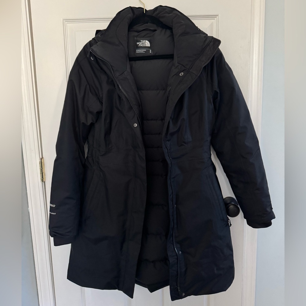 The North Face Black Parka [without fur trim on hood]